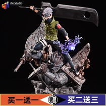 Naruto GK burning wind flag wooden Kakasi Reiceszu can hand-made model ornaments statues