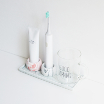Universal electric toothbrush holder bathroom toilet storage automatic tooth seat toothbrush ceramic base