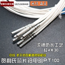 Jiamin imported German Heraeus Pt100 platinum thermal resistance pt1000 temperature sensor waterproof oil high precision