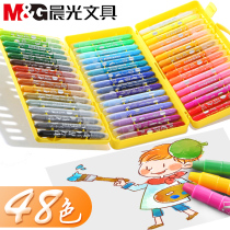 Chenguang childrens oil painting stick water soluble painting stick rotating crayon 12 colors 24 color 36 color 48 color safety and environmental protection Baby Kindergarten students use washable colorful oil painting stick set