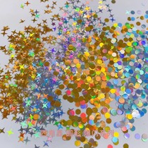 Nail drops glue Japanese laser colorful sequins 2021 New Super flash color nail beauty makeup handmade DIY sequins