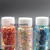 Golden moon diy epoxy mobile phone shell Glitter sequins Nail art patch Bottled stage makeup glitter slime