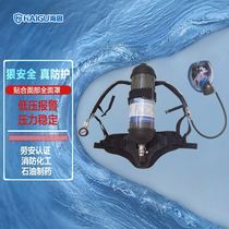 Haigu RHZKF6 8 30 Positive Pressure Air Respirator Industrial Respirator with Gas Mask Full Mask