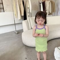 Girl Summer Dress Female Baby Strength Fitting Bottle Dress Childrens Dress Han Edition Summer Hanging Dress