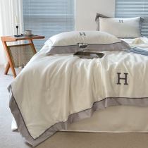 Ice-silk summer cool by four sets of summer washable heathen minimalist air conditioning by a real silvery thin double summer quilt