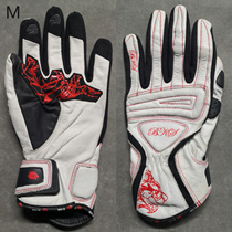 Single-female section Moto riding gloves Import Mountain Sheep leather Bull Leather Retro Anti-Wear Motorcycle Gloves 31