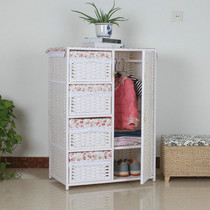Pastoral baby wardrobe childrens wardrobe storage cabinet drawer style simple wardrobe storage cabinet locker baby wardrobe