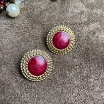 (G home) Monet red enamel earrings