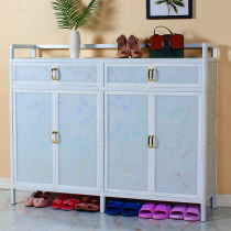Aluminum alloy shoe cabinet doorway minimalist modern waterproof sunscreen glass containing lockers outdoor balcony shoe cabinet