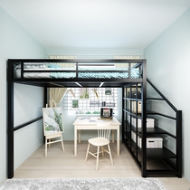 Wrought iron small loft bunk bed loft duplex floor shang xia pu chuang bunk bed perinatal bed