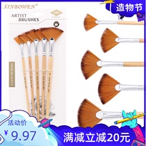 Nylon fan pen Gouache pen Acrylic row pen Wood grain pen Watercolor pen set brush oil painting pen Professional painting