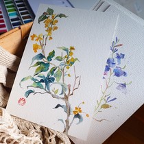 Postcard watercolor paper a5 cotton pulp water color paper 300g coarse grain 200g oil painting stick paper professional art painting