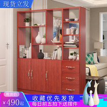 Door entrance cabinet wine cabinet modern simple living room double-sided partition cabinet shoe cabinet hall rack decorative screen cabinet