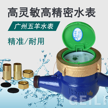 Guangzhou Wuyang cold water meter household 4 minutes 6 minutes rotary wing water meter high sensitive DN15DN20 Hydropower