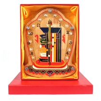 Sincere peach wood ten-phase free watch Buddhist supplies Wall clock Lucky town house harmony gas field Watch ornament