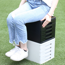 Del desktop filing cabinet with lock drawer type plastic file rack office data storage file box file frame cabinet