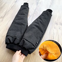 Boys and velvet pants wear childrens winter clothes childrens baby pants autumn and winter new thickened Korean version of Joker foreign style