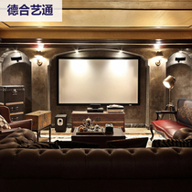 Audio-visual room Dehe Yitong home theater decoration Villa basement audio-visual room design and construction acoustic decoration