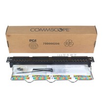 CommScope Super Class 5 non-shielded network distribution frame gold-plated 24-port 1U without wire loop UNP510-24P