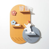 Cave board wooden Nordic laminate storage living room decoration Wall Wall Wall Wall sofa background wall painting shelf