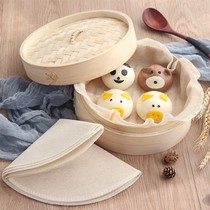 Multi-specification optional round edging non-stick steamed cage cotton gauze steamed buns Steamed Bun Steamed bun steamer mat steamed cloth