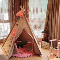 Childrens tent indoor princess girl game house bed balcony home Toy Dream Small House split bed artifact