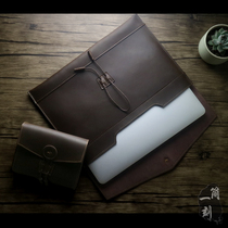 Applicable to 2021 Apple laptop bag New air13 inch Macbook pro14 liner real leather 16