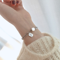 925 silver retro personality good luck girl bracelet Korean version ins simple luck student hand string European and American fashion women