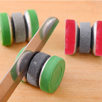 Round knife sharpener creative household goods scissors stick scissors thick fast double-sided kitchen knife sharpening stone