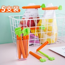 Creative cute carrot food sealing clip Cartoon snack moisture-proof sealing clip magnet refrigerator paste storage box