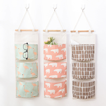 Creative storage bag Wall hanging bedside fabric Door storage hanging bag Dormitory wall hanging wall storage bag