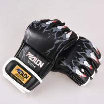 Boxing gloves Boxing gloves Sanda gloves Mens and womens adult MMA fighting sandbag training fighting MMA half finger boxing gloves