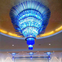 Customized hotel lobby special-shaped crystal lights sales department large non-standard engineering lamps banquet hall Villa club lights