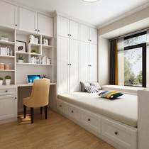 Modern simple tatami bed wardrobe integrated multi-functional combination stepping meter bedroom small family children's room customization