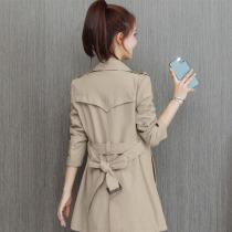 European Station 2022 New thin collection of thin cashew in Korean version of the long style Stylish Winecoat Jacket Lady Spring Autumn 2021