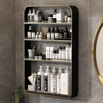 Punch-free toilet rack Wall Wall bathroom wash table toilet top shelf cosmetics storage rack