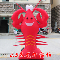 Inflatable Luminous Lobster Gas Molds CUSTOM CARTOON MODEL OUTDOOR NET RED THICKENED PRINTED WORD ARCH BLOWER FAN LIGHT BELT