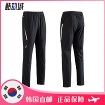 2021 Autumn Winter New TECHNIST Korea Badminton Suit Men And Women Speed Dry Sports Long Pants Pink Lucky Grass