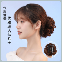 Gball head grab clip curly hair bag wig female ancient hair accessories flower bract half ball simulation hair fluffy lazy artifact