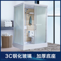 Integrated shower room Integrated toilet room Bathroom Wet and dry separation Household partition Integrated bathroom Shower room