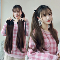 Wig female double ponytail lolita Japanese curly hair long hair braids Lolita cos Lolita soft girl strap-on