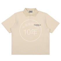 Fear Of God Essentials FOG Multi-line 3m Reflective lapel polo Shirt High Street Short Sleeve T-shirt