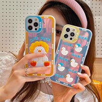 Cartoon cute duck iPhone12 for Apple 11pro max phone case 8 7plus all-inclusive XR men and women
