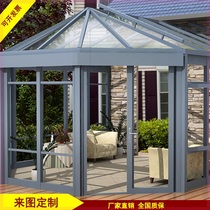 Jishou Lechang Shaoguan aluminum alloy stainless steel glass sun room endurance plate canopy installation