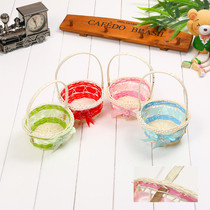 Flying wedding wedding wedding wedding flower boy flower flower flower flower basket wedding basket decoration candy flower basket net yarn