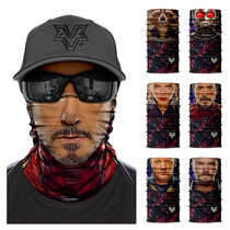 Riding mask face towel scarf off the tyrants of the Avengers Iron Man Captain America Ant-Man Star-Lord Harley magic scarf