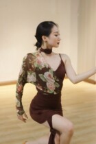 LOYAL dance costume 032 new autumn strong split body suit art test adult national standard womens autumn Latin dance costume set