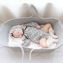 Baby car bed portable basket sleeping basket soothing and coaxing to sleep portable children's cradle bed
