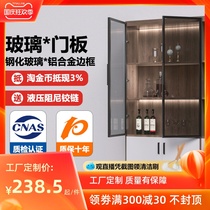 Monsoon cabinet door custom door panel self-contained brown glass cabinet door wine cabinet small cabinet transparent cabinet door panel