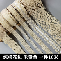 Cotton lace lace accessories decorative Lei ribbon hollow lace belt fabric handmade DIY clothing curtain material